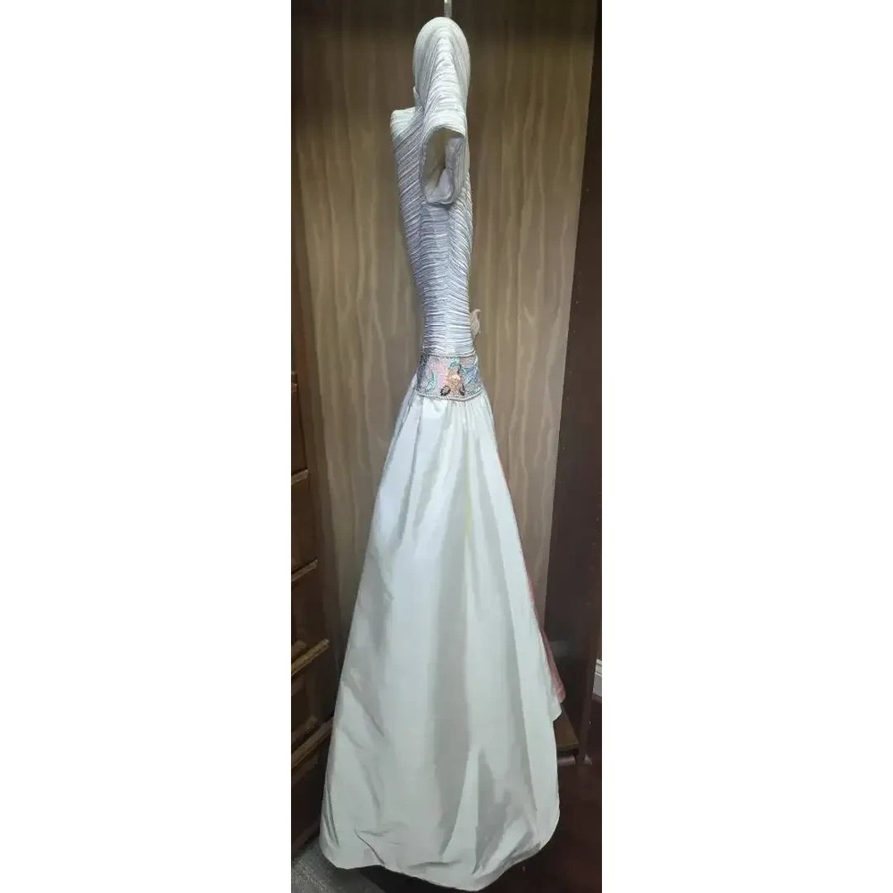 Lillie Rubin Couture Off-Shoulder Formal Dress - Size 8 - Picture 4 of 16